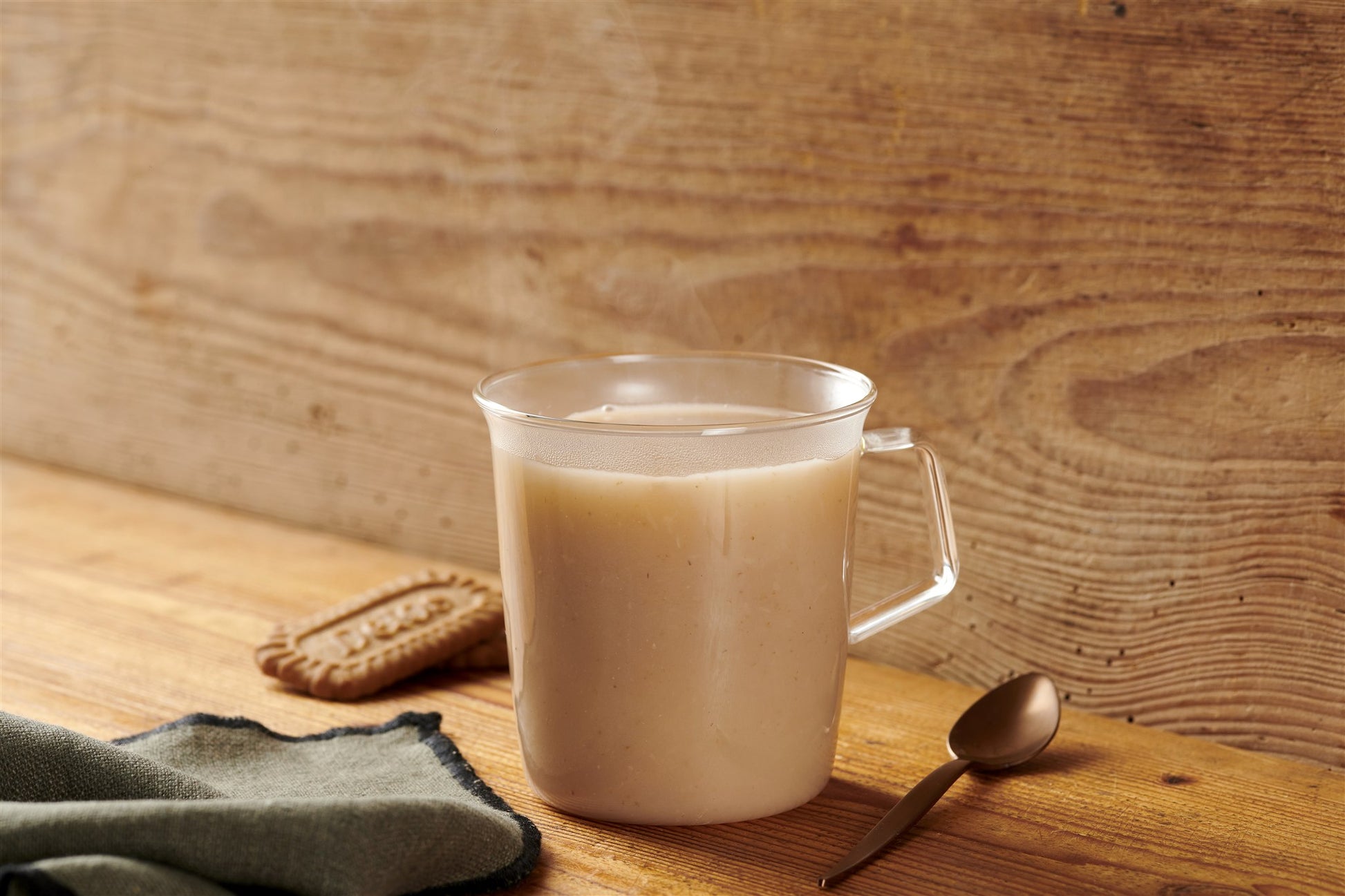 A warm mug of Jeju Swindari fermented barley drink